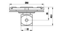 A-5555-0258 переходная пластина M5 из алюминия VAST/MT, для систем Zeiss, 130гр, Renishaw