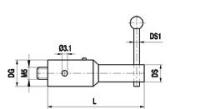 A-5555-0118 M5 титановый держатель для поворотного щупа, для систем Zeiss, Renishaw