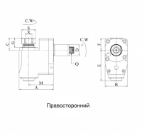 BL3054822572 VDI30 Радиальный сверлильно-фрезерный приводной блок со смещением, Evermore