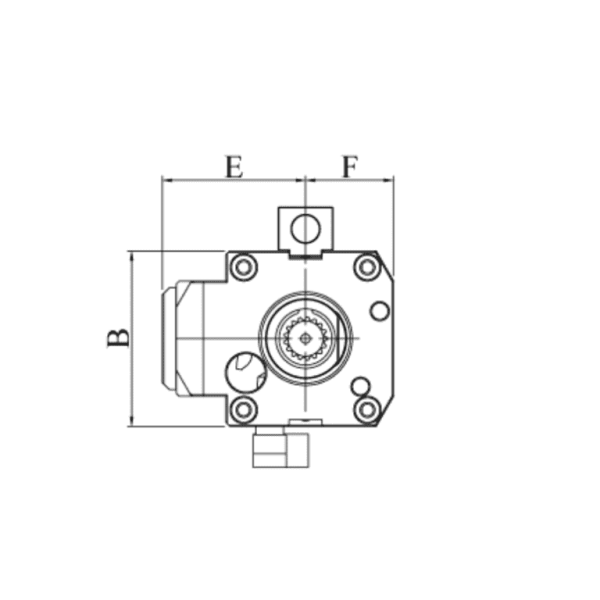 DA30548020B VDI30 Угловой приводной блок, Evermore