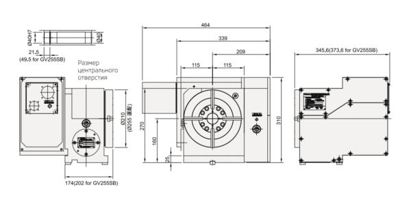 Поворотный стол с ЧПУ Detron GV-210SB