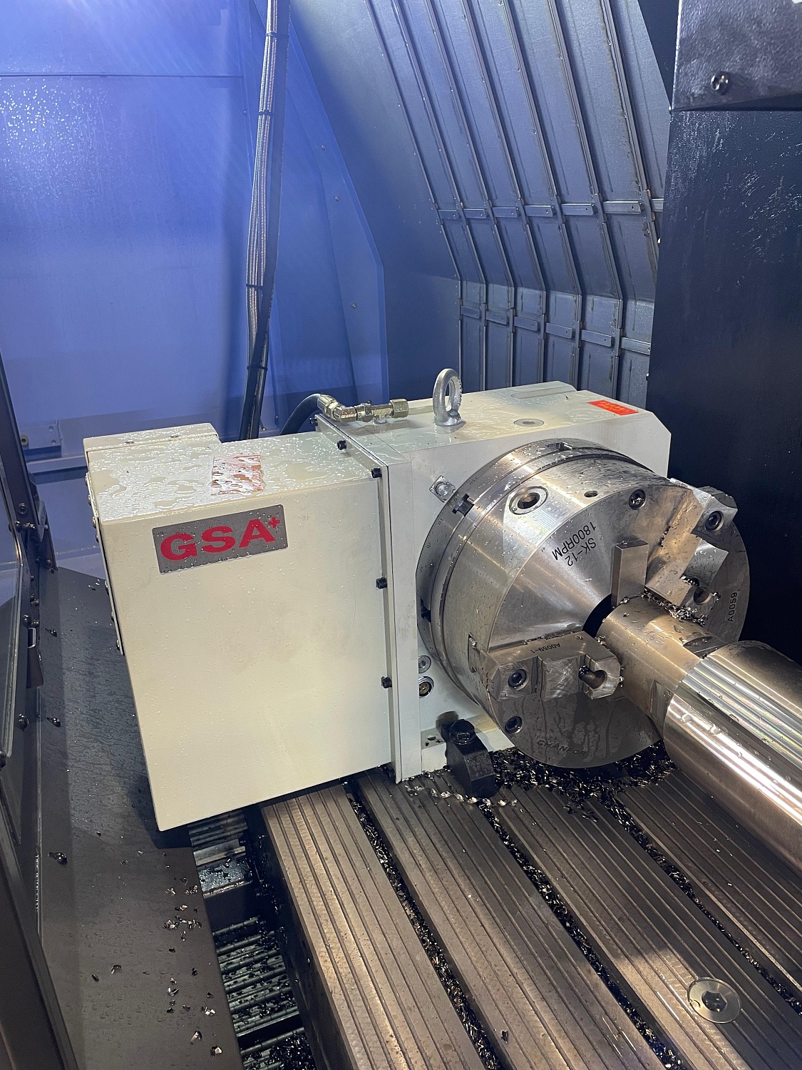 Поворотный стол GSA CNC-320R - установка заказчику в Уфе